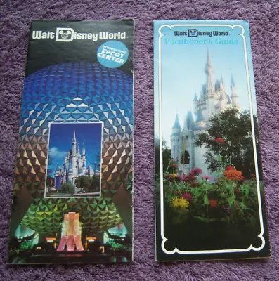 1978 Walt Disney World Vacationer's Guide & 1983 Introducing Epcot • $9.99