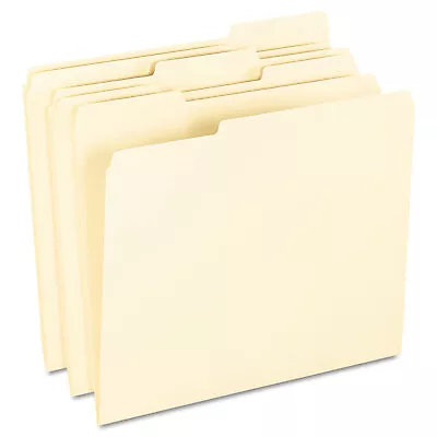 Pendaflex End File Folders 1/3 Cut Top Tab Letter Manila 100/Box 62702 • $22.58