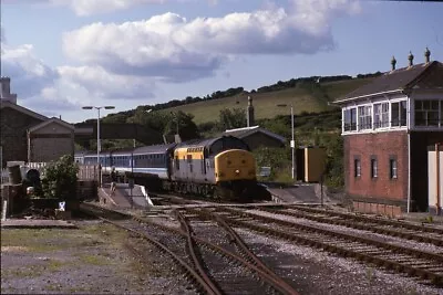 2 Original Railway 35mm Colour Slides 37191 At Maiden Newton 5-8-93 • £4.99