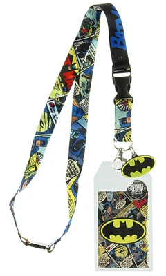 $9.95 • Buy Batman Lanyard Keychain With ID Holder And Rubber Charm