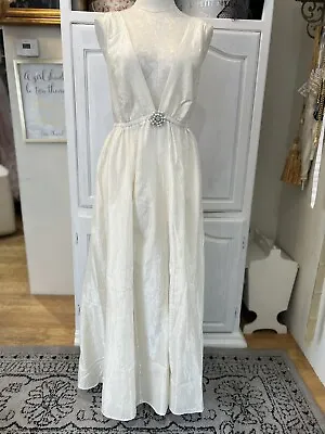 J. CREW Halter Long Dress Cover Up Shimmery Rhinestone Pin Wedding NWT’S L • $78