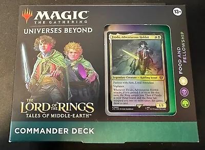MTG Lord Of The Rings Food And Fellowship Commander Deck Sealed New • $69