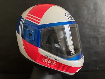 Premier Testa Rossa Full Face Motorcycle Helmet Italy M  (57-58) Mint Vintage • $145