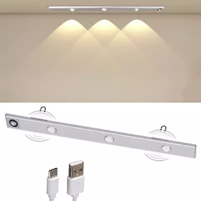 AutoCht Under Cabinet LED Light Motion Sensor USB Rechargeable Night Lights 3 Mo • $17.72