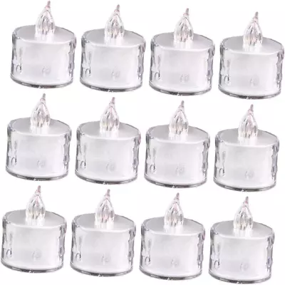 Uonlytech 48 Pcs LED Candle Light Mini Bulk Wedding Decor Transparent  • $56.25