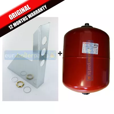 Varem Italy Red Central Heating Expansion Vessel 18litre With Heavy Duty Bracket • £53