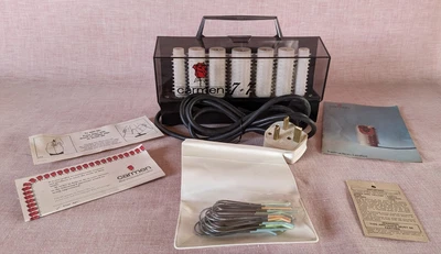 £39.99 • Buy Vintage Retro Carmen 16 Heated Hair Rollers Hot Curlers 16 Rollers 16 Pins 