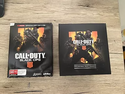 Call Of Duty Black Ops 4 PS4 Collectors Edition With Figurine + Mega Bloks Bike • $100