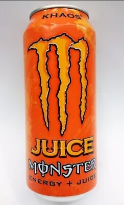 Rare! Monster Energy JUICE KHAOS - 12 Pack - Free Shipping To The USA!! • $264.98