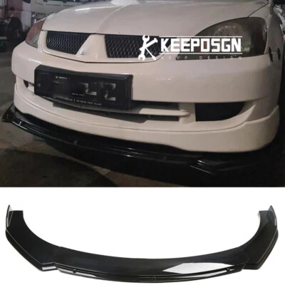$110.55 • Buy For Mitsubishi Lancer CJ CY CF Sedan Front Bumper Lip Splitter Carbon Fiber
