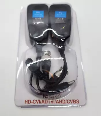 Video Balun HD-CVI/TVI/AHD UTP Passive With DC Power Connector And RJ45 1 Pair • $6.99