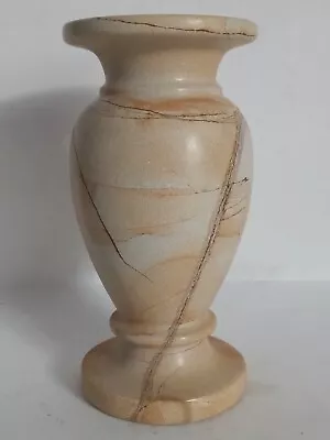  Heavy Onyx Marble Vase Natural Colour Unusual Pattern  UK Sell Only • £10