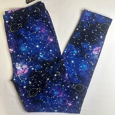 Galaxy Planet Space Buttery Soft Boutique Leggings Tall Curvy 14-20 • $15