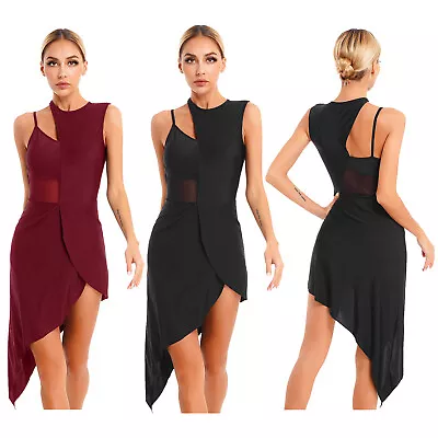 £8.39 • Buy IEFiEL Women's Ballroom Dance Costume Sleeveless Latin Tango Samba Dance Dress