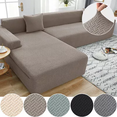 Sofa Cover Couch 1 2 3 4 Seater Slipcover Lounge Protector High Stretch Covers • $22.99