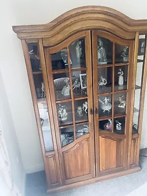 £49.99 • Buy Wood And Glass Display Cabinet