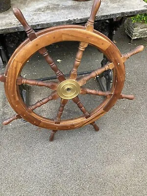 £55 • Buy Large Ship Wheel Pirate Style 88 Cm Dia 