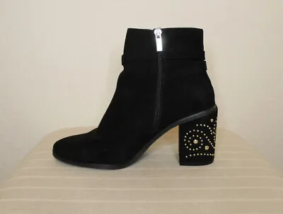 Womens Papaya Platform Ladies Black Shoes Heels Size UK 7 Suede # Platforms Next • £25