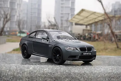 KYOSHO 1/18 Scale BMW M3 Coupe E92 Grey Diecast Car Model Toy Collection NIB • $102.98