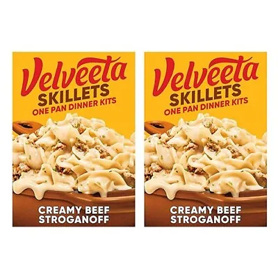 Velveeta Skillets Creamy Beef Stroganoff 11.6oz Box 2 Pack; Fast Free Shipping • $13.99