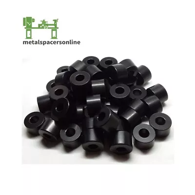 Black Anodized Aluminum Spacer Bushing 5/8  OD X 1/4  ID--Fits M6 Or 1/4  Bolts • $9.97