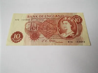 1966 - 70 Bank Of England JS FFORDE 10 SHILLING Note GB Britain United Kingdom • £7.99