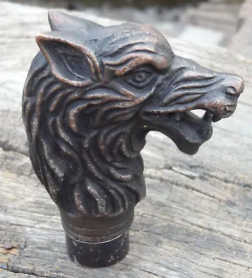 $16.94 • Buy Antique Black Solid Dragon Head For Walking Stick Vintage Wooden Cane Handle 