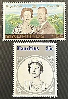 Gorgeous Pair Of Mauritius Queen Elizabeth Ii Stamps Royal Visit Mint Mnh Og • $101.96