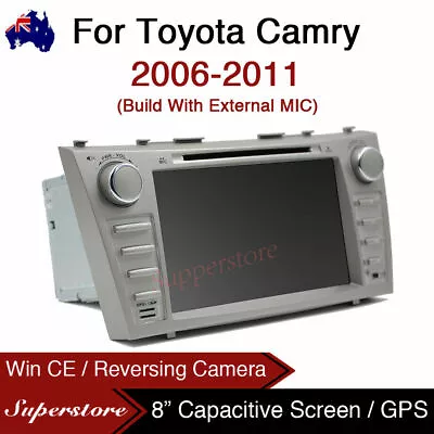 8  Car DVD GPS Head Unit Stereo Radio Navigation For Toyota Camry 2006-2011usb • $260.31