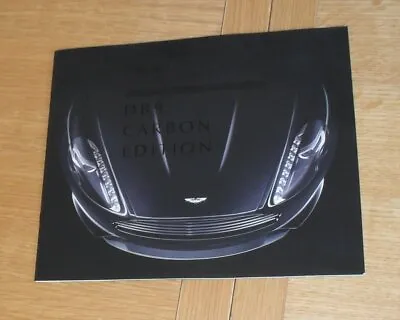 Aston Martin DB9 Carbon Edition Brochure 2015-2016 - Carbon White & Carbon Black • $63.08