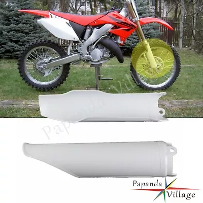 Lower Fork Guards Protector Cover White For Honda CRF250R CRF450R 2004-2014 • $20.46