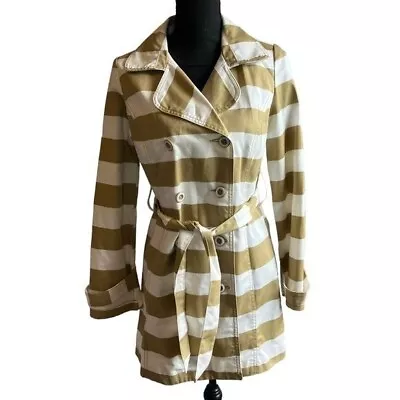 Merona Striped Trench Coat • $19