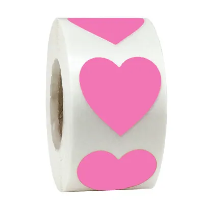 Multi Colour Heart Sticker  Seals Craft Wedding Valentine Card LOVE Diary Decal  • £1.59