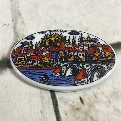 $9.99 • Buy Refrigerator Magnet Collectible Czech Praha Prague Handmade Travel Souvenir
