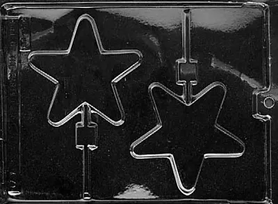 Imperfect Chocolate Large Star Lolly Mould Christmas Star Lollipop Mould 10.5cm • £4.99