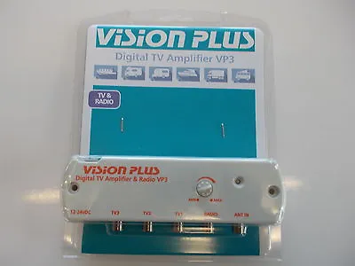 Vision Plus VP3 Caravan TV Television & Radio Digital Amplifier VP1 Replacement • £27.99