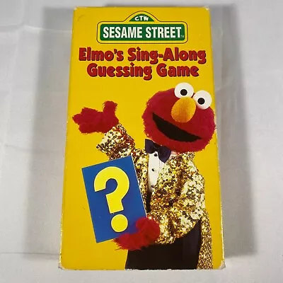 Elmo's Sing-Along Guessing Game - RARE Vintage Sesame Street VHS Video - Tested! • $12.99