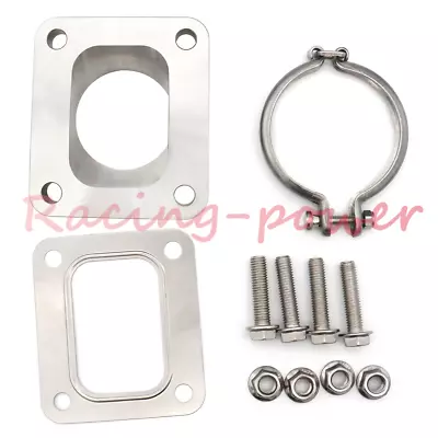 $104.99 • Buy 3 OD V-Band Flange To T4 Adapter Flange Kit For G25/G30/G35/GTX28/GTX30/GTX35