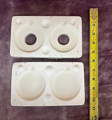 HK Enterprises HK 114 Flat Round Ornament (back Pour - 2 In Mold) Ceramic Mold • $12