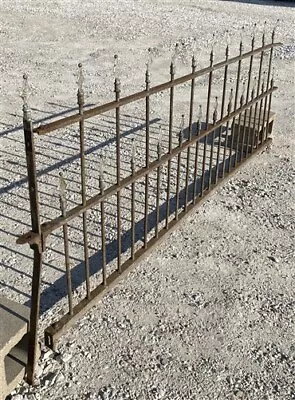 Wrought Iron Fence Panel Architectural Salvage Grate Garden Art Vintage A6 • $295