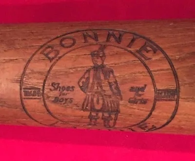 Antique Circa 1930's Bonnie Laddie Shoes Advertising Baseball Bat Early Vintage • $159.99