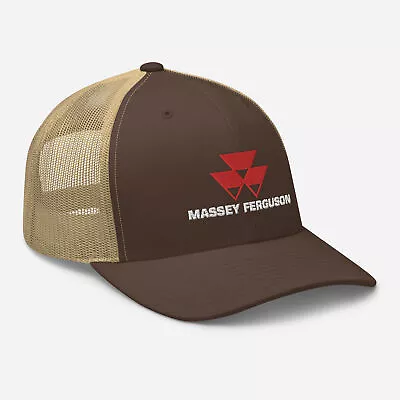 Massey Ferguson Tractor Logo Embroidered Trucker Cap Snapback Hat 8 Color • $26.90