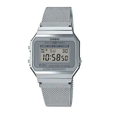 £24.99 • Buy CASIO Chronograph Collection Watch A700WEMG-9AEF In Silver Colour 1YEAR Warranty