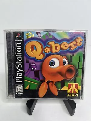 Qbert (Sony PlayStation 1 1999) PS1 Complete Black Label Q Bert Q*Bert • $13.99