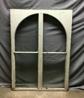 Large Antique 4 Lite Shabby  Arch Dome Window 34x47 Gothic Chic VTG Old 919-21B • $250