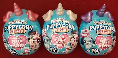 LARGE Rainbocorns Puppycorn Rescue Rainbow Puppy Unicorn 27cm Egg ZURU 3+ • £15.99