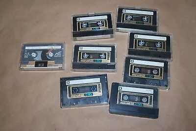 MAXELL UDXL II C 90 UD XLII Blank Audio Cassette Tape Lot Of 8 • $35