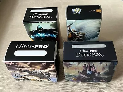 4 Vintage Magic The Gathering Wizards Of The Coast MTG WotC Ultra Pro Deck Boxes • $34.99