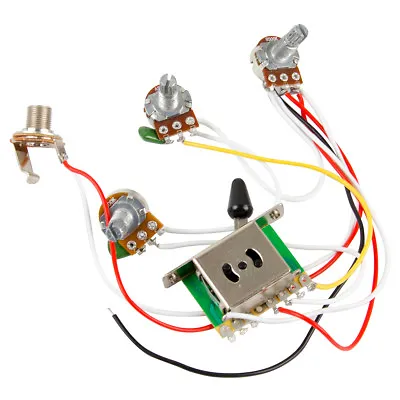 Guitar Wiring Harness For Fender Strat Guitar Parts Pickup Switch Pots Jack • $18.69