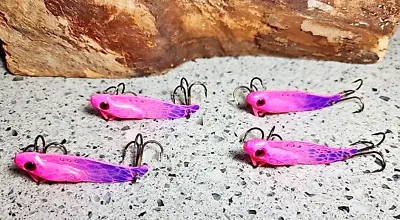 Vibrating Blade Baits 3/8 Oz Custom Paint Fishing Lures Sonar Four Bait Lot • $19.50